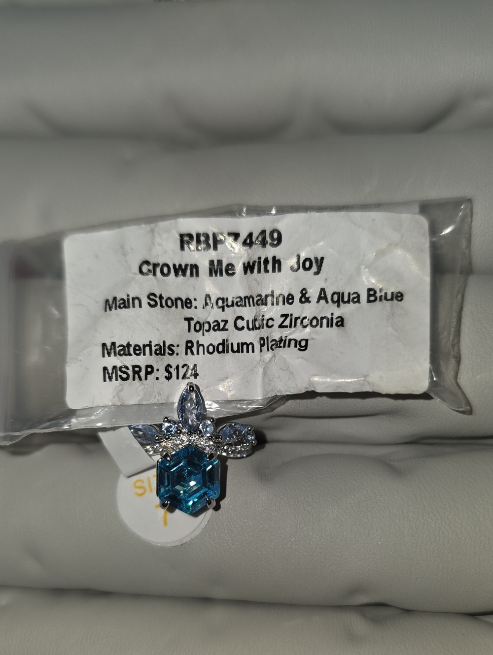 Crown Me With Joy Aquamarine & Aqua Blue Ring